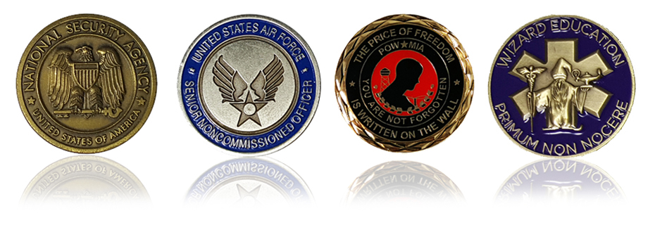 Custom Military, Police and Corporate Challenge Coins from LapelPins4Less.com